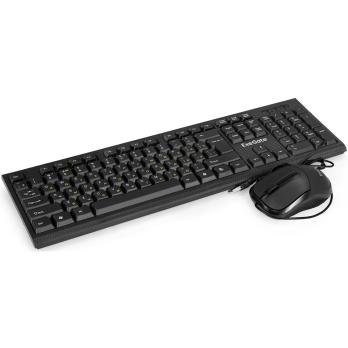 Комплект клавиатура+мышь ExeGate Professional Standard Combo MK170 проводной, USB, 1200 DPI, чёрный