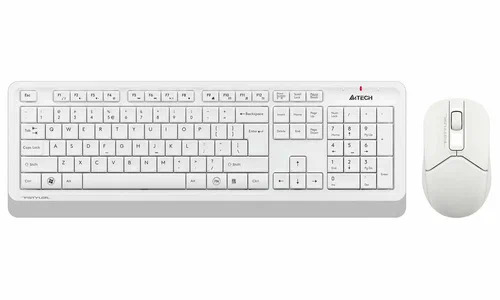 Комплект клавиатура+мышь A4Tech FStyler FG1012 беспроводной, USB, 1200 DPI, белый