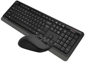 Комплект клавиатура+мышь A4Tech FStyler FG1012 беспроводной, USB, 1200 DPI, черный