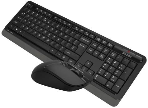 Комплект клавиатура+мышь A4Tech FStyler FG1012 беспроводной, USB, 1200 DPI, черный