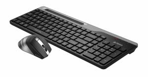 Комплект клавиатура+мышь A4Tech FStyler FB2535C беспроводной, USB + Bluetooth, 2000 DPI, черный