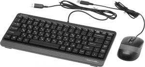 Комплект клавиатура + мышь A4Tech Fstyler F1110 клав:черный/серый мышь:черный/серый USB Multimedia (F1110 GREY)