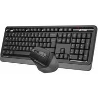 Комплект клавиатура+мышь A4Tech FStyler FG1035 беспроводной, USB, 2000 DPI, чёрный/серый