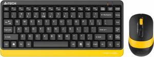 Комплект клавиатура + мышь A4Tech Fstyler FG1110 клав:черный/желтый мышь:черный/желтый USB беспроводная Multimedia (FG1110 BUMBLEBEE)