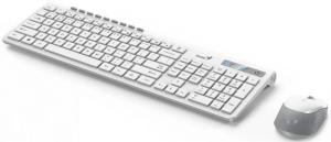 Комплект клавиатура+мышь Genius SlimStar 8230 беспроводной, USB + Bluetooth, 1000 DPI, белый