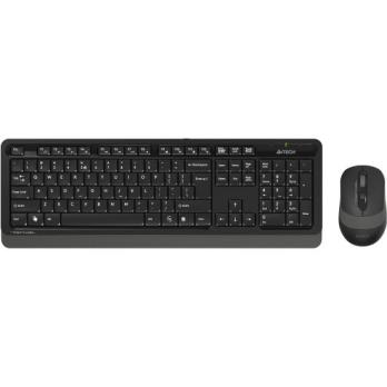 Комплект клавиатура+мышь A4Tech FStyler FG1010S беспроводной, USB, 2000 DPI, чёрный/серый