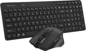 Комплект клавиатура+мышь A4Tech FG2400 Air2 беспроводной, USB, 2000 DPI, чёрный