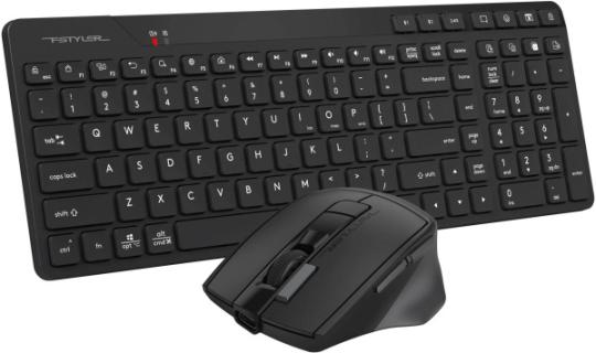 Комплект клавиатура+мышь A4Tech FG2400 Air2 беспроводной, USB, 2000 DPI, чёрный