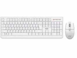 Комплект клавиатура+мышь Acer OCC401 беспроводной, USB, 1600 DPI, белый