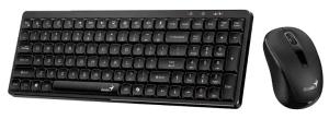Комплект клавиатура+мышь Genius Luxemate Q8100 беспроводной, USB, 1200 DPI, чёрный