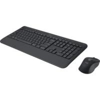 Комплект клавиатура+мышь Logitech Signature MK650 беспроводной, USB + Bluetooth, 4000 DPI, серый/чёрный