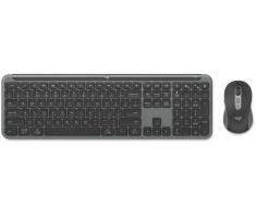 Комплект клавиатура+мышь Logitech MK950 беспроводной, USB, графитовый/чёрный