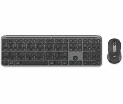 Комплект клавиатура+мышь Logitech MK950 беспроводной, USB, графитовый/чёрный