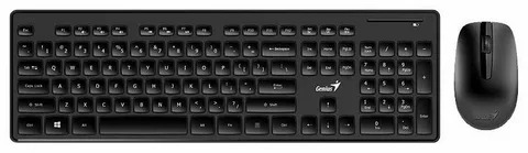 Комплект клавиатура+мышь Genius SlimStar 8250 беспроводной, USB, 1200 DPI, чёрный