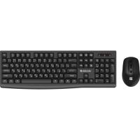 Комплект клавиатура+мышь Defender C-972 беспроводной, USB, 1600 DPI, черный