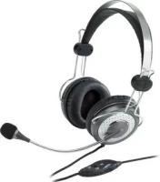 Гарнитура Genius HS-04SU черный/серый, проводная