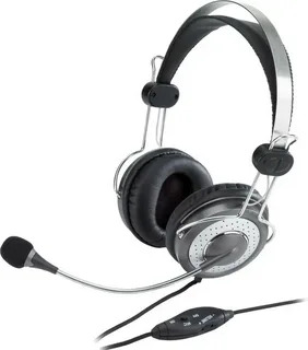 Гарнитура Genius HS-04SU черный/серый, проводная