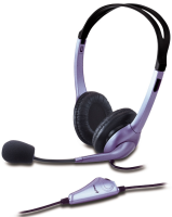 Гарнитура Genius HS-04S Two jack фиолетовый, проводная, 3.5 мм