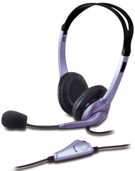 Гарнитура Genius HS-04S Two jack фиолетовый, проводная, 3.5 мм