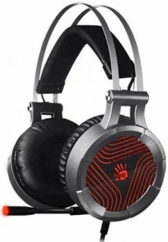 Гарнитура A4Tech Bloody G530 чёрный/серый, проводная, подсветка