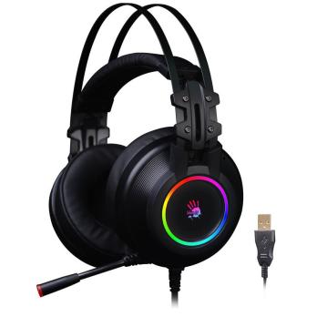Гарнитура Bloody G528C чёрный, проводная, подсветка