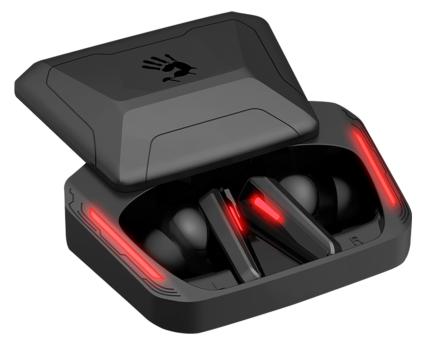 Гарнитура Bloody M70 чёрный-красный, беспроводная, Bluetooth, до 6 ч