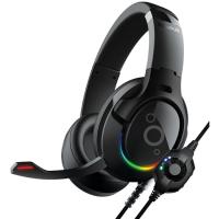 Гарнитура QUMO Olympus чёрный, проводная, USB, подсветка