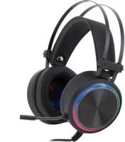 Гарнитура Oklick HS-L810G чёрный, проводная, USB, подсветка