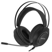 Гарнитура Exegate Cosmos HS-702GL чёрный, проводная, USB, виртуальный звук 7.1, подсветка