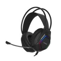 Гарнитура Exegate Cosmos HS-704GL чёрный, проводная, USB, виртуальный звук 7.1, подсветка