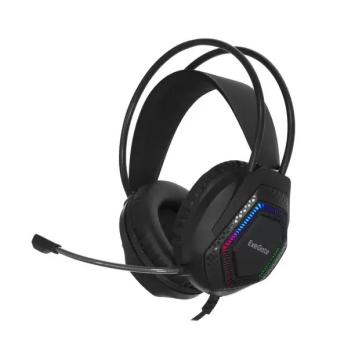 Гарнитура Exegate Cosmos HS-704GL чёрный, проводная, USB, виртуальный звук 7.1, подсветка