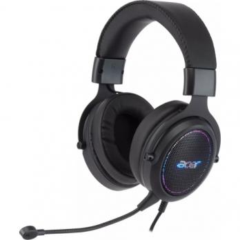 Гарнитура Acer AHW120 чёрный, проводная, USB, подсветка