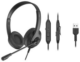 Гарнитура A4Tech Fstyler FH100U чёрный, проводная
