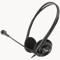 Гарнитура Genius HS-220U черный, проводная