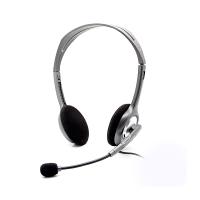 Гарнитура Logitech H110 серебристый, проводная, 3.5 мм