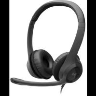 Гарнитура Logitech H390 чёрный, проводная, USB