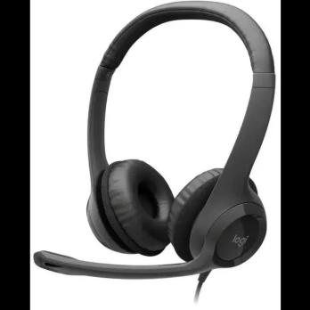 Гарнитура Logitech H390 чёрный, проводная, USB