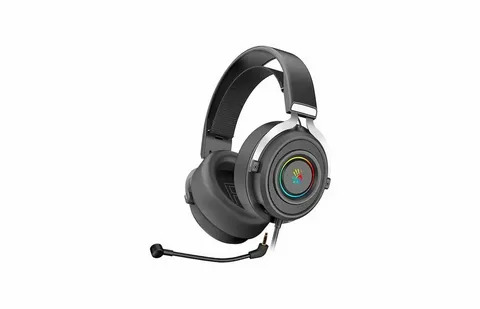 Гарнитура Bloody G535 чёрный/серебристый, проводная, подсветка