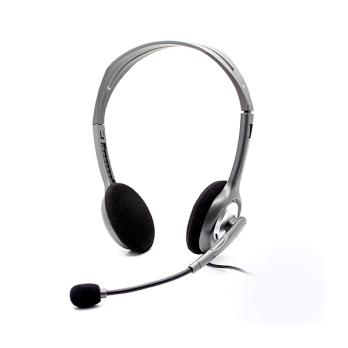 Гарнитура Logitech H110 серебристый, проводная, 3.5 мм