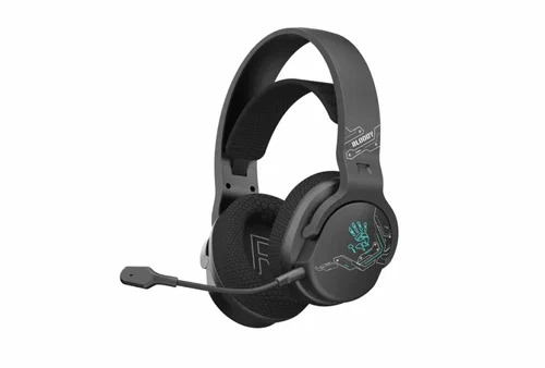Гарнитура Bloody GR370 черный, беспроводная + проводная, Bluetooth, до 45 ч, подсветка