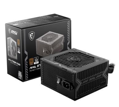 Блок питания MSI ATX 750W MAG A750BN PCIE5 II 80+ bronze (20+4pin) APFC 120mm fan 3xSATA RTL