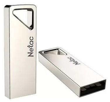 Флешка USB Netac U326 (NT03U326N-032G-20PN), 32Gb, USB 2.0, R/W 50/15, серебристый