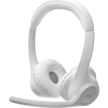 Гарнитура Logitech Zone 300 белый, беспроводная, Bluetooth, до 16 ч