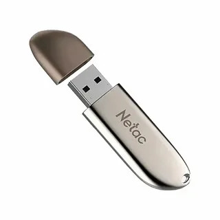 Флешка USB Netac U352 (NT03U352N-064G-20PN), 64Gb, USB 2.0, R/W 50/15, серебристый