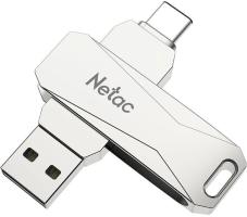 Флешка USB Netac U782C NT03U782C-128G-30PN dual USB 3.0+TypeC 128Gb, retail version