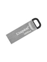 Флешка USB Kingston DataTraveler KYSON (DTKN/128 Gb), 128Gb, USB 3.2 Gen 1, R/W 200/60, серебристый/черный