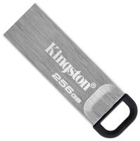Флешка USB Kingston DataTraveler KYSON (DTKN/256GB), 256Gb, USB 3.2 Gen 1, R/W 200/60, серебристый/черный