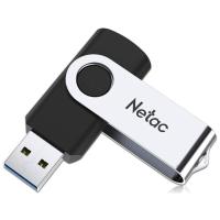 Флешка USB Netac U505 (NT03U505N-128G-20BK), 128Gb, USB 2.0, R/W 70/30, черный/серебристый