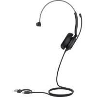 Гарнитура проводная Yealink UH35 Mono UC черный 1308138