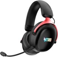 Гарнитура Acer OHR401 чёрный, беспроводная + проводная, USB/Bluetooth/mini jack 3.5 мм, до 55 ч, подсветка